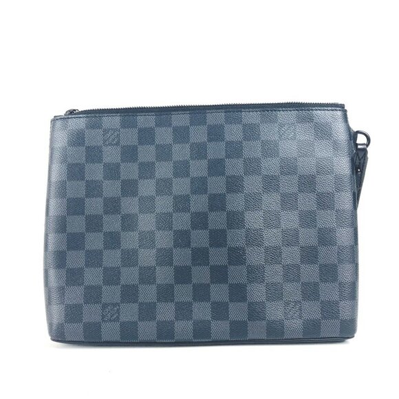 LOUIS VUITTON Black Damier Pouch - Picture 2 of 16